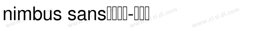 nimbus sans字体下载字体转换